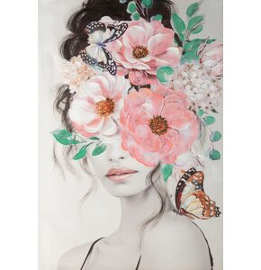 Obraz EUROFIRANY 461A 70 x 100 cm Różowy
