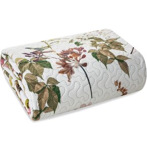 Narzuta EUROFIRANY Rosa 170 x 210 cm Biało-zielony