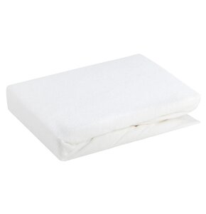 Prześcieradło EUROFIRANY Design 91 Frotte 180 x 200 cm Kremowy