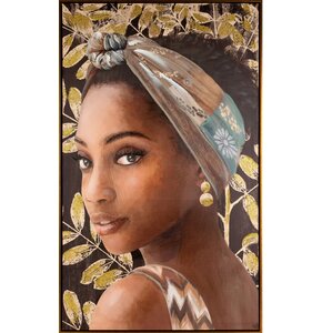 Obraz EUROFIRANY 517B 60 x 100 cm Brązowo-złoty