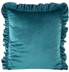 Poszewka EUROFIRANY Velvet 45 x 45 cm Ciemnoturkusowy