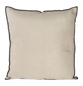 Poszewka EUROFIRANY Len 5 45 x 45 cm Beżowy