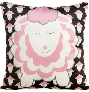 Poszewka EUROFIRANY Kids 7B 45 x 45 cm Czarno-różowy