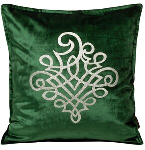 Poszewka EUROFIRANY Royal 3 45 x 45 cm Ciemnozielony