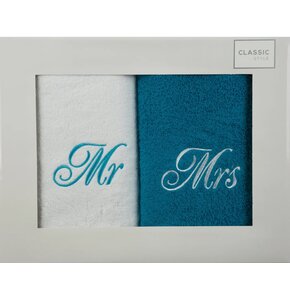 Zestaw ręczników Mrs Mr (2 sztuki)