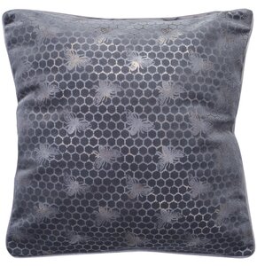 Poszewka EUROFIRANY Velvet 20 45 x 45 cm Srebrny