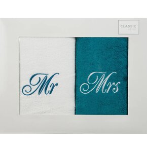Zestaw ręczników Mr Mrs (2 sztuki)