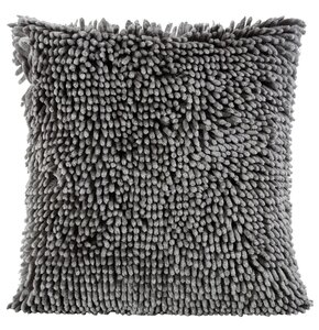 Poszewka EUROFIRANY Shaggy (2) 40 x 40 cm  Stalowy