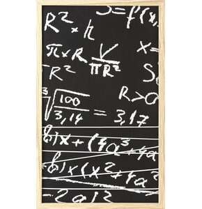 Obraz EUROFIRANY Math (1) 33 x 55 cm Czarny