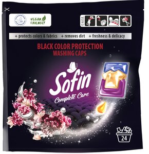 Kapsułki do prania SOFIN Complete Care Black Color Protection - 24 szt.