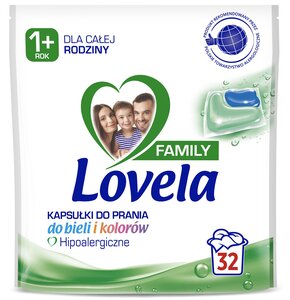 Kapsułki do prania LOVELA Family - 32 szt.