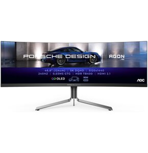 Monitor AOC Agon Pro PD49 49" QD-OLED 5120x1440px 240Hz 0.03 ms [GTG] Curved