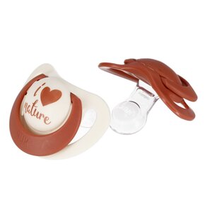 Smoczek NUK For Nature 0-6 m Czerwony (2 sztuki)
