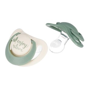 Smoczek NUK For Nature 0-6 m Zielony (2 sztuki)