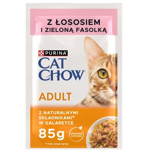 Karma dla kota CAT CHOW Adult Łosoś z zieloną fasolką 85 g