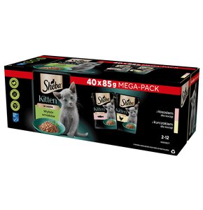 Karma dla kota SHEBA Junior Wybór Smaków (40 x 85 g)