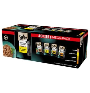 Karma dla kota SHEBA Selection Drobiowe smaki (40 x 85 g)