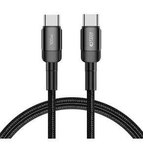 Kabel USB-C - USB-C TECH-PROTECT UltraBoost EVO PD100W/5A 1 m Czarny