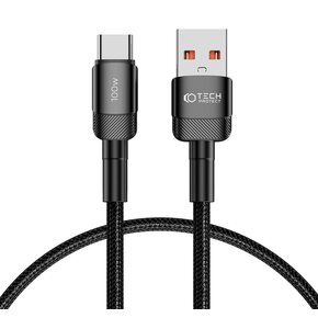 Kabel USB - USB-C TECH-PROTECT UltraBoost EVO 100W/5A 0.5 m Czarny