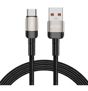 Kabel USB - USB-C TECH-PROTECT UltraBoost EVO 100W/5A 2 m Czarno-beżowy