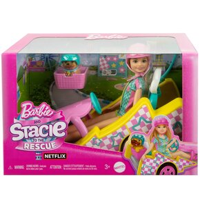 Lalka Barbie Stacie Gokart Pojazd filmowy HRM08