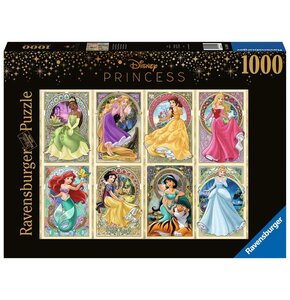 Puzzle RAVENSBURGER Disney Princess Księżniczki w stylu secesyjnym 16504 (1000 elementów)