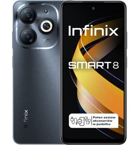 Smartfon INFINIX Smart 8 3/64GB 6.6" 90Hz Czarny