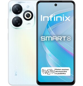 Smartfon INFINIX Smart 8 3/64GB 6.6" 90Hz Biały
