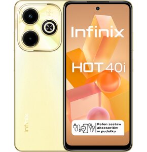 Smartfon INFINIX Hot 40i 8/256GB 6.56" 90Hz Złoty