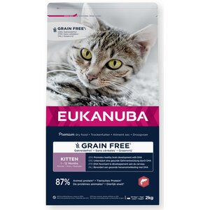 Karma dla kota EUKANUBA Grain Free Kitten Łosoś 2 kg