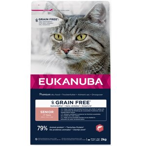 Karma dla kota EUKANUBA Grain Free Senior Łosoś 2 kg