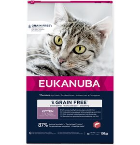 Karma dla kota EUKANUBA Grain Free Kitten Łosoś 10 kg