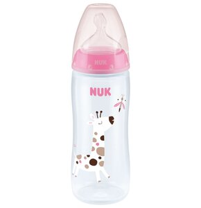 Butelka NUK z kontrolą temperatury 150 ml Różowy