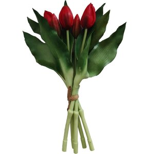 Bukiet wielkanocny SASKA GARDEN Tulipany 28 cm Czerwony