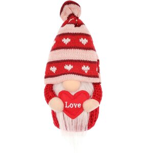 Skrzat SASKA GARDEN Gnom z sercem Love 19 cm