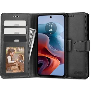Etui TECH-PROTECT Wallet do Motorola Moto G34 5G Czarny