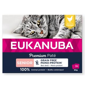 Karma dla kota EUKANUBA Grain Free Senior Kurczak (12 x 85 g)