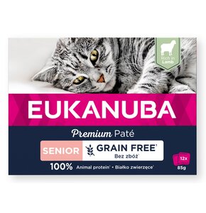 Karma dla kota EUKANUBA Grain Free Senior Łosoś (12 x 85 g)