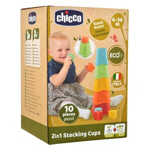 Zabawka edukacyjna CHICCO Eco+ Wieża 2w1 00009373100000