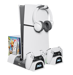 Podstawka chłodząca FROGGIEX FX-P5-C4-W do PS5 Slim