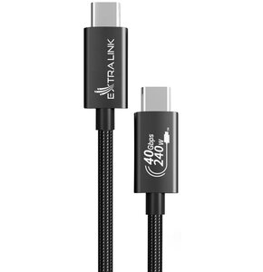 Kabel USB-C - USB-C EXTRALINK Smart Life Cable 240W 2 m Czarny