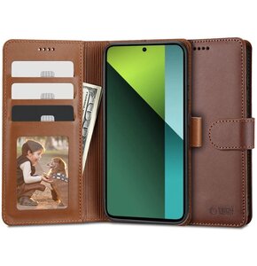 Etui TECH-PROTECT Wallet do Xiaomi Redmi Note 13 Pro 5G/Poco X6 5G Brązowy