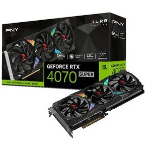 Karta graficzna PNY GeForce RTX 4070 Super XLR8 Gaming Verto Epic-X RGB OC Triple Fan 12GB DLSS 3