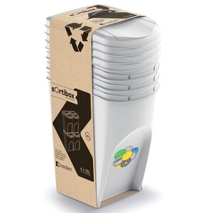 Kosz na śmieci PROSPERPLAST Sortibox IKWB35S4-427C (4x35L) Szary