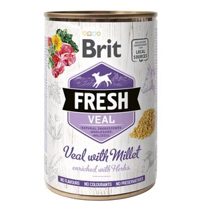 Karma dla psa BRIT Fresh Cielęcina z prosem 400 g