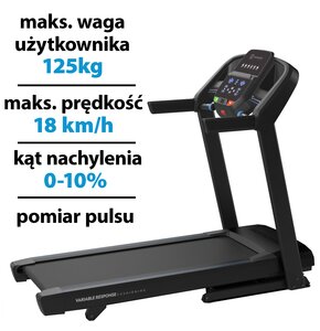 Bieżnia elektryczna HORIZON FITNESS T101 -27 1840W 18km/h