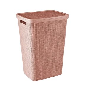 Kosz na pranie CURVER Jute 58 L Różowy