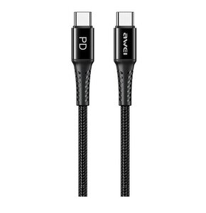 Kabel USB-C - USB-C AWEI CL-111T 1m Czarny
