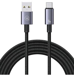 Kabel USB-C - Lightning USAMS SJ679USB01 30W 0.25 m Stalowy