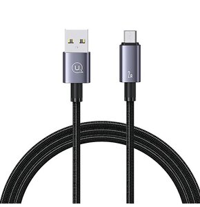 Kabel USB - Micro USB USAMS SJ668USB01 2A 1.2 m Stalowy
